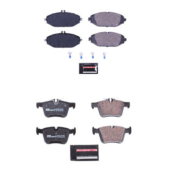 PowerStop® - Euro-Stop™ Semi-Metallic Front and Rear Disc Brake Pad Set