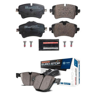 PowerStop® - Euro-Stop™ Semi-Metallic Front and Rear Disc Brake Pad Set