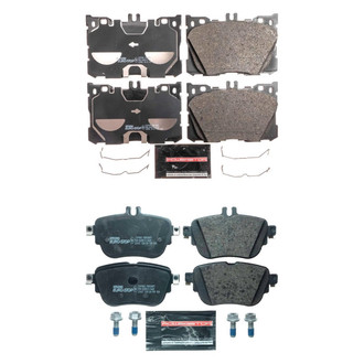 PowerStop® - Euro-Stop™ Semi-Metallic Front and Rear Disc Brake Pad Set