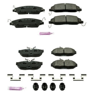 PowerStop® - Track Day Carbon-Fiber Metallic Front and Rear Brake Pad Set