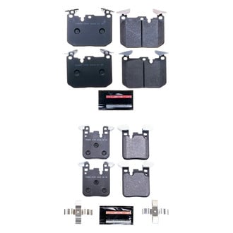 PowerStop® - Track Day Carbon-Fiber Metallic Front and Rear Brake Pad Set