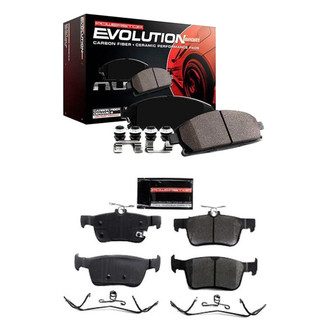 PowerStop® - Z23 Evolution Sport Performance Carbon-Fiber Ceramic Front and Rear Brake Pad Set