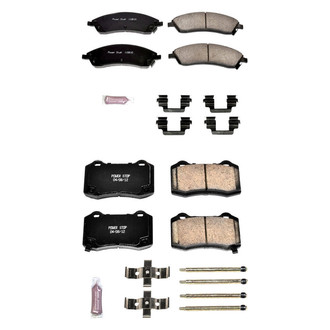 PowerStop® - Z23 Evolution Sport Performance Carbon-Fiber Ceramic Front and Rear Brake Pad Set