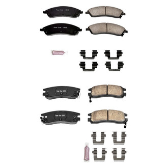 PowerStop® - Z23 Evolution Sport Performance Carbon-Fiber Ceramic Front and Rear Brake Pad Set