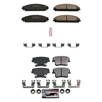 PowerStop® - Z23 Evolution Sport Performance Carbon-Fiber Ceramic Front and Rear Brake Pad Set