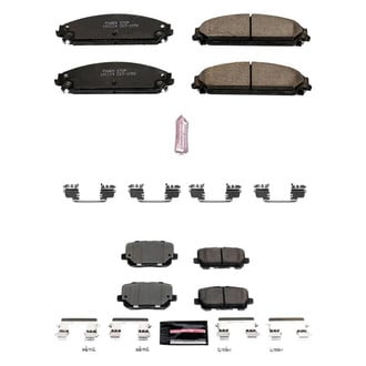 PowerStop® - Z23 Evolution Sport Performance Carbon-Fiber Ceramic Front and Rear Brake Pad Set
