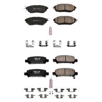 PowerStop® - Z23 Evolution Sport Performance Carbon-Fiber Ceramic Front and Rear Brake Pad Set