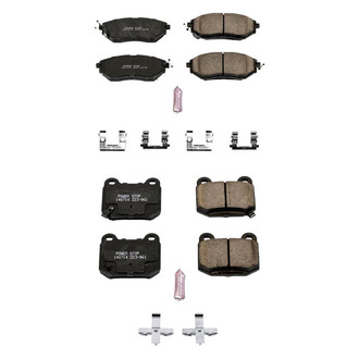 PowerStop® - Z23 Evolution Sport Performance Carbon-Fiber Ceramic Front and Rear Brake Pad Set
