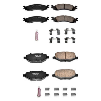 PowerStop® - Z23 Evolution Sport Performance Carbon-Fiber Ceramic Front and Rear Brake Pad Set