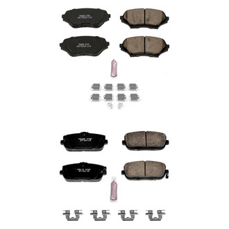 PowerStop® - Z23 Evolution Sport Performance Carbon-Fiber Ceramic Front and Rear Brake Pad Set