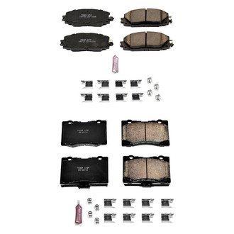 PowerStop® - Z23 Evolution Sport Performance Carbon-Fiber Ceramic Front and Rear Brake Pad Set