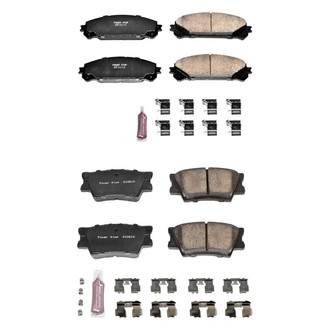 PowerStop® - Z23 Evolution Sport Performance Carbon-Fiber Ceramic Front and Rear Brake Pad Set
