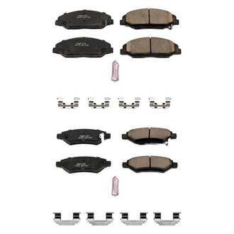 PowerStop® - Z23 Evolution Sport Performance Carbon-Fiber Ceramic Front and Rear Brake Pad Set