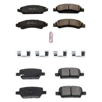PowerStop® - Z23 Evolution Sport Performance Carbon-Fiber Ceramic Front and Rear Brake Pad Set