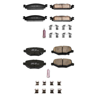 PowerStop® - Z23 Evolution Sport Performance Carbon-Fiber Ceramic Front and Rear Brake Pad Set