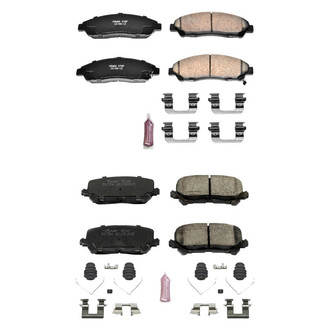 PowerStop® - Z23 Evolution Sport Performance Carbon-Fiber Ceramic Front and Rear Brake Pad Set