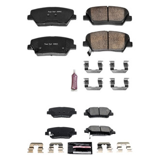 PowerStop® - Z23 Evolution Sport Performance Carbon-Fiber Ceramic Front and Rear Brake Pad Set