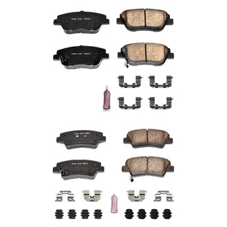 PowerStop® - Z23 Evolution Sport Performance Carbon-Fiber Ceramic Front and Rear Brake Pad Set