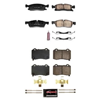 PowerStop® - Z23 Evolution Sport Performance Carbon-Fiber Ceramic Front and Rear Brake Pad Set