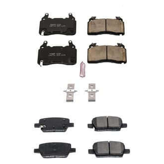 PowerStop® - Z23 Evolution Sport Performance Carbon-Fiber Ceramic Front and Rear Brake Pad Set