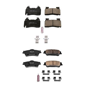 PowerStop® - Z23 Evolution Sport Performance Carbon-Fiber Ceramic Front and Rear Brake Pad Set