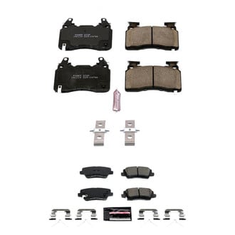 PowerStop® - Z23 Evolution Sport Performance Carbon-Fiber Ceramic Front and Rear Brake Pad Set