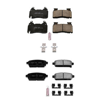 PowerStop® - Z23 Evolution Sport Performance Carbon-Fiber Ceramic Front and Rear Brake Pad Set