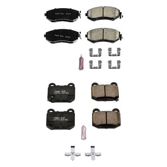 PowerStop® - Z23 Evolution Sport Performance Carbon-Fiber Ceramic Front and Rear Brake Pad Set