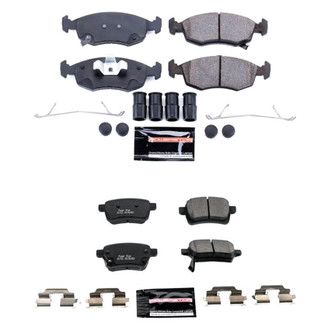 PowerStop® - Z23 Evolution Sport Performance Carbon-Fiber Ceramic Front and Rear Brake Pad Set