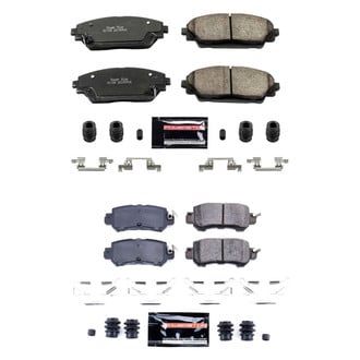 PowerStop® - Z23 Evolution Sport Performance Carbon-Fiber Ceramic Front and Rear Brake Pad Set