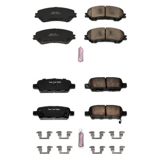 PowerStop® - Z23 Evolution Sport Performance Carbon-Fiber Ceramic Front and Rear Brake Pad Set