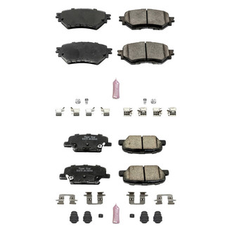 PowerStop® - Z23 Evolution Sport Performance Carbon-Fiber Ceramic Front and Rear Brake Pad Set