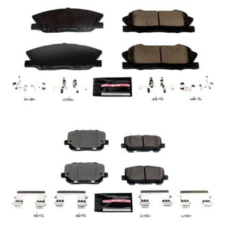 PowerStop® - Z23 Evolution Sport Performance Carbon-Fiber Ceramic Front and Rear Brake Pad Set