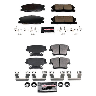PowerStop® - Z23 Evolution Sport Performance Carbon-Fiber Ceramic Front and Rear Brake Pad Set