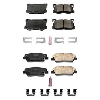 PowerStop® - Z23 Evolution Sport Performance Carbon-Fiber Ceramic Front and Rear Brake Pad Set