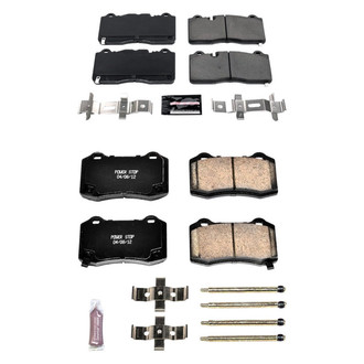 PowerStop® - Z23 Evolution Sport Performance Carbon-Fiber Ceramic Front and Rear Brake Pad Set