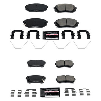 PowerStop® - Z23 Evolution Sport Performance Carbon-Fiber Ceramic Front and Rear Brake Pad Set