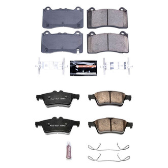 PowerStop® - Z23 Evolution Sport Performance Carbon-Fiber Ceramic Front and Rear Brake Pad Set