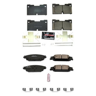 PowerStop® - Z23 Evolution Sport Performance Carbon-Fiber Ceramic Front and Rear Brake Pad Set