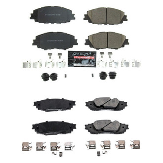 PowerStop® - Z23 Evolution Sport Performance Carbon-Fiber Ceramic Front and Rear Brake Pad Set
