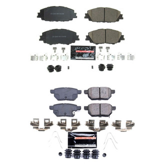 PowerStop® - Z23 Evolution Sport Performance Carbon-Fiber Ceramic Front and Rear Brake Pad Set