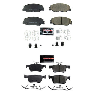 PowerStop® - Z23 Evolution Sport Performance Carbon-Fiber Ceramic Front and Rear Brake Pad Set