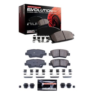 PowerStop® - Z23 Evolution Sport Performance Carbon-Fiber Ceramic Front and Rear Brake Pad Set