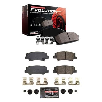 PowerStop® - Z23 Evolution Sport Performance Carbon-Fiber Ceramic Front and Rear Brake Pad Set