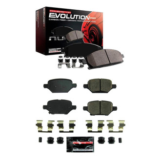 PowerStop® - Z23 Evolution Sport Performance Carbon-Fiber Ceramic Front and Rear Brake Pad Set