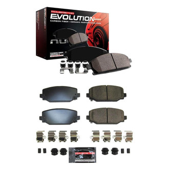 PowerStop® - Z23 Evolution Sport Performance Carbon-Fiber Ceramic Front and Rear Brake Pad Set