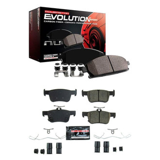 PowerStop® - Z23 Evolution Sport Performance Carbon-Fiber Ceramic Front and Rear Brake Pad Set