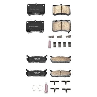 PowerStop® - Z23 Evolution Sport Performance Carbon-Fiber Ceramic Front and Rear Brake Pad Set