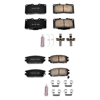 PowerStop® - Z23 Evolution Sport Performance Carbon-Fiber Ceramic Front and Rear Brake Pad Set