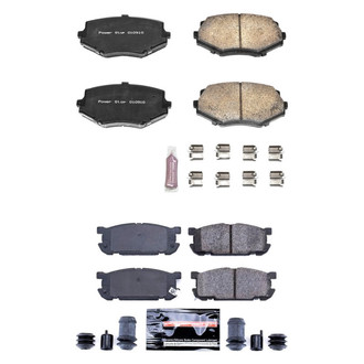 PowerStop® - Z23 Evolution Sport Performance Carbon-Fiber Ceramic Front and Rear Brake Pad Set